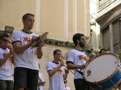 La Plaça Paeria ha estat l'escenari final de la cercavila.