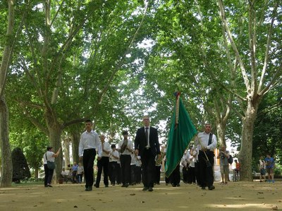 Eclosió de música de banda als Camps Elisis.