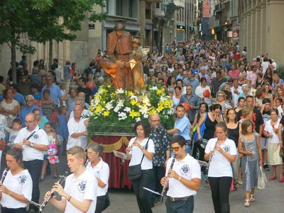 Imatge d'aquest divendres de la processó dels fanalets de Sant Jaume.