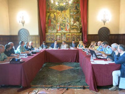 Reunió de la Junta Local de Seguretat a la Paeria.