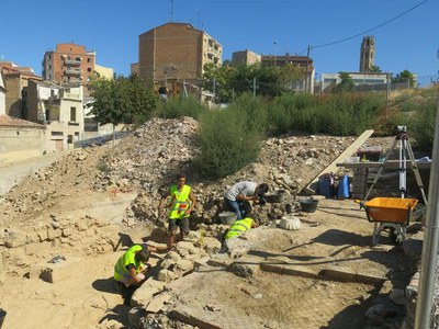 La recuperació de l’espai públic que ocupava l’antic Call Jueu de Lleida, a bon ritme.
