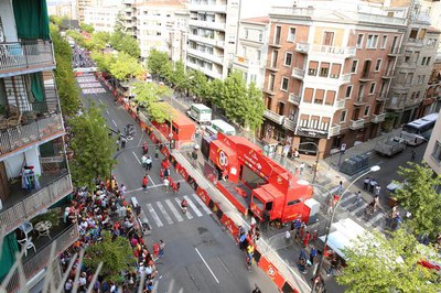L'arribada de la Vuelta, a Part de la Riba..