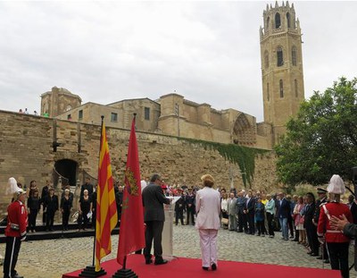La Seu Vella és l'escenari dels actes institucionals de la Diada a Lleida.