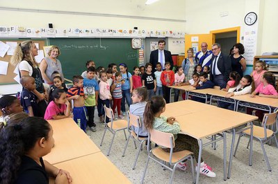 Visita a les instal·lacions de l'Escola Santa Maria de Gardeny..