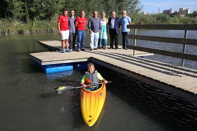 Montse Parra ha assistit a la presentació de la cursa, que tindrà lloc aquest diumenge, amb els seus organitzadors, la Federació Catalana de Piragüis….