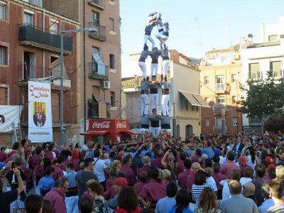 Marrecs de Salt, Tirallongues de Manresa i Sagals d'Osona ha estat les colles convidades a l'actuació Castellera de Lleida, a l'Obert.
