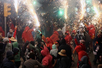 Gran Nit de Foc, a l'avinguda de Blondel.