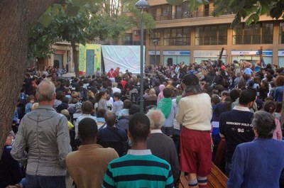 La plaça de Pau Casals s'ha omplert d'infants que han gaudit de Paiaios.