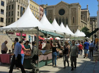 Fotografia d'arxiu del Mercat de l'Hort a Taula.