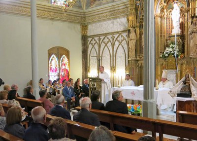 Euraristia en l'oratori de l'Acadèmia Mariana.