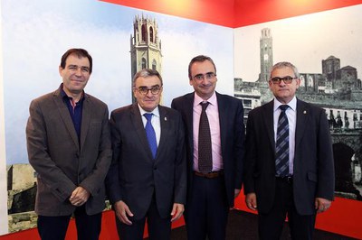 El recorregut per Municipàlia ha finalitzat a l'estand de la Paeria, dedicat aquest any a la Seu Vella..