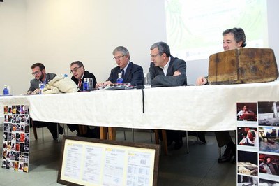 La roda de premsa s'ha celebrat a la seu de San Miquel, empresa que patrocina l'esdeveniment..