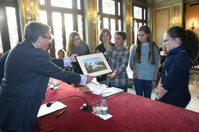 Signatura del compromís amb l'Agenda 21 Escolar.