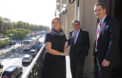 Recepció institucional del cònsol general dels Estats Units.