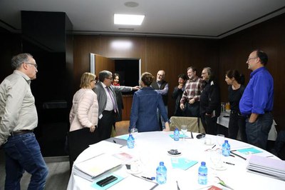 Un altre moment de la trobada del paer en cap amb els jurats..