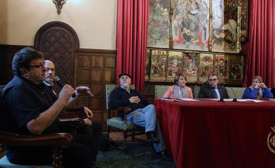 Xavier Duran i Jordi Virallonga, guanyadors dels Premis Literaris 2015.