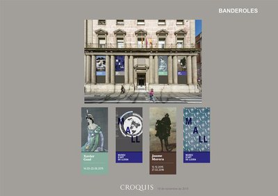 Imatge on es mostra la imatge gràfica del Museu i les diverses possibilitats que oferirà el nou emplaçament..