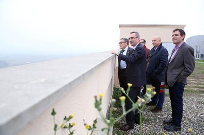 Àngel Ros rep Miguel Luis Lapeña per estrènyer relacions i establir possibles vies de col·laboració entre ambdós municipis.