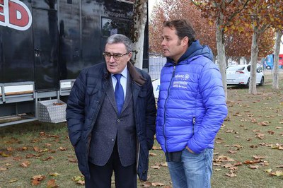 El circuit municipal de Rufea de Lleida acull fins diumenge el Junior Motor Camp amb el Marc Màrquez d'entrenador, i amb el seu germà Àlex. A la foto….