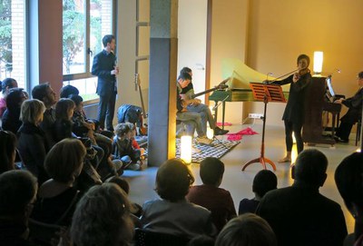 Montse Parra ha assistit a la inauguració del nou local del centre d'estudis musicals Dalcroze.