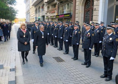L’alcalde Ros ha presidit els actes commemoratius amb motiu de Santa Cecília, patrona de la Guàrdia Urbana i protectora de la ciutat.