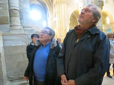 El ministre Méndez de Vigo ha manifestat la seva satisfacció després d'haver visitat el conjunt monumental de la Seu Vella.
