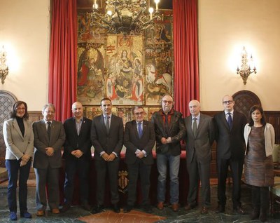 Fotografia de la signatura del conveni.