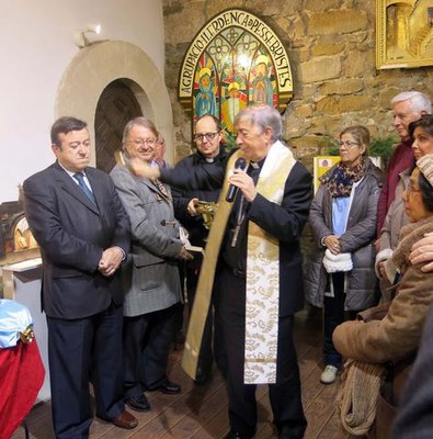 El bisbe Salvador ha beneït l'exposició i la nova sala que acull el conjunt de diorames.