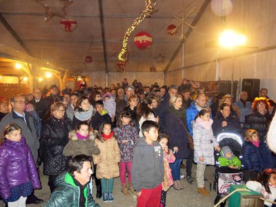 S'han generat cues per entrar en els primers passes de la visita al Pessebre.