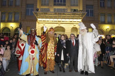 Rebuda a Ses Majestats els Reis d'Orient a l'Estació Lleida-Pirineus.