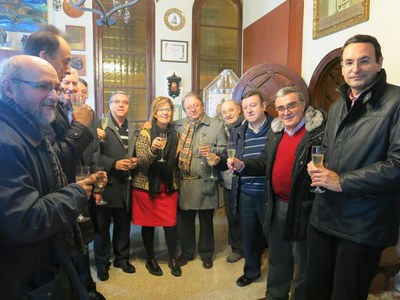 Els membres de l'Agrupació Ilerdenca han agraït al paer en cap el suport que reben de la Paeria.