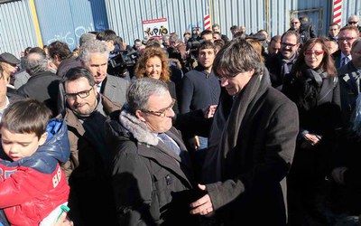 El paer en cap va agrair el president de la Generalitat que hagués triat Lleida per fer el seu primer acte institucional públic i li va desitjar èxits.