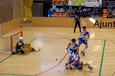 El partit ha estat emocionant i vibrant per a tots els aficionats que han anat al Pavelló Onze de Setembre.