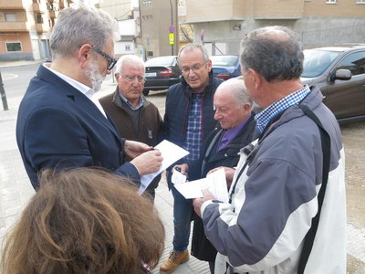 La visita té l’objectiu de conèixer de primera mà les necessitats d'aquesta partida de l'Horta de Lleida.
