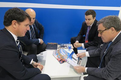 Reunió amb empresaris hotelers, dins de Fitur..