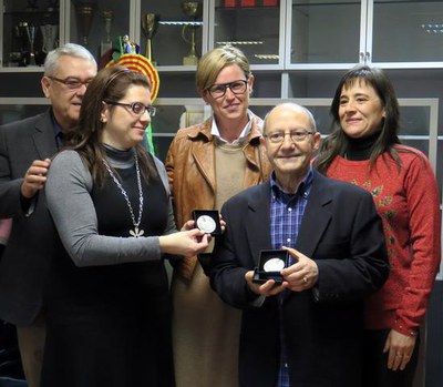 Domingo Serrano i Teresa Pena, els socis que enguany ha fet 25 anys que formen part de l'entitat.