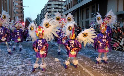La vistositat d'algunes disfresses era espectacular.