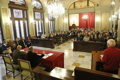 L'acte de reconeixement d'Empresa Solidària 2016 s'ha fet al Saló de Sessios de la Paeria.
