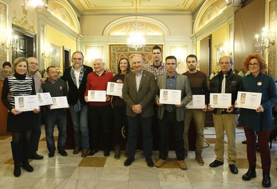 Reconeixement col·lectiu per la col·laboració en el Projecte Educació en el lleure per a tothom en l'acte d'Empresa Solidària 2016.
