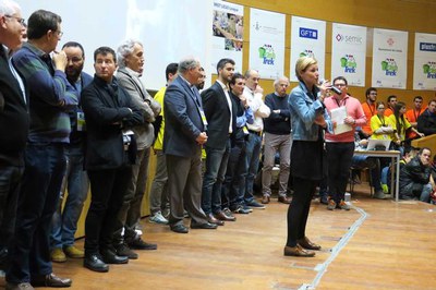 La tinent d'alcalde i alcaldessa accidental, Montse Mínguez, va felicitar guanyadors i organitzadors.