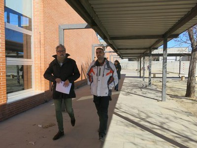 Fotografia de la visita a l'Escola Sant Jordi 2.