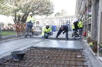La Paeria ha contractat fins al juny persones en situació d'atur a través del programa Treball i Formació, per fer treballs i reparacions de conserva….