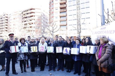 Lleida s’ha sumat un any més a la celebració del Dia Internacional de les Dones i ha reclamat "igualtat".