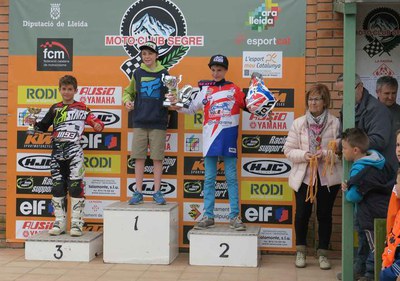 Els guanyadors de la categoria Mx 85.