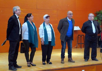 El president dels Veïns de Balàfia ha estat l'encarregat de dir unes paraules abans del recital.