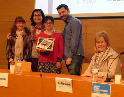 Anna Vives va fer una xerrada durant l'acte de lliurament dels premis.