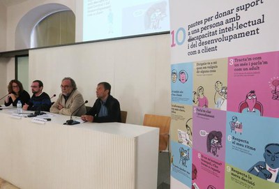 Xavier Rodamilans ha participat en la presentació del decàleg amb 10 pautes per donar suport a persones amb discapacitat intel·lectual com a clientes….