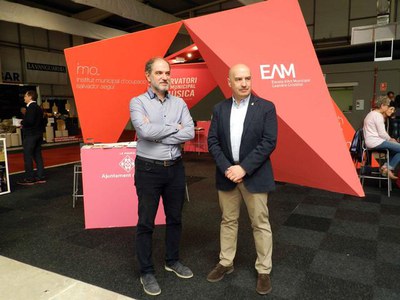 El tinent d'alcalde Peris i el director de Fira de Lleida, Oriol Oró, han fet balanç de F&T.