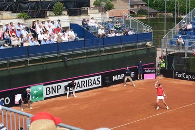 Carla Suárez va posar el 2-0 a l'eliminatòria en vèncer a Vinci.