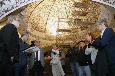 Avancen a bon ritme les obres de millora de la cúpula del Convent de Santa Teresa.